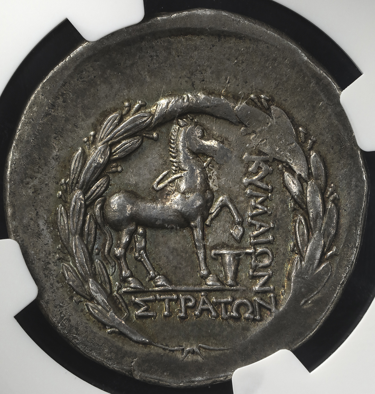 钱币博物馆 Aeolis Cyme アイオリス キーメar Tetradrachm Mid2nd Century 紀元前2世紀中頃 Ef