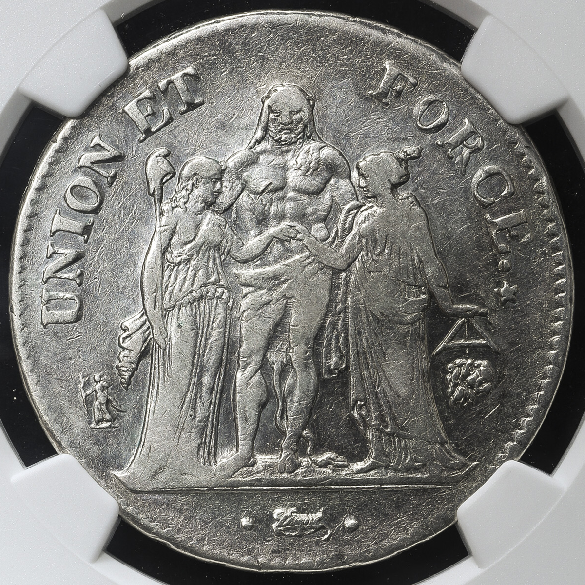 限时竞拍 France 1st Rep 第一共和政 1792 1804 5francs An10 1801 2 L Ngc Xf Details Cleaned