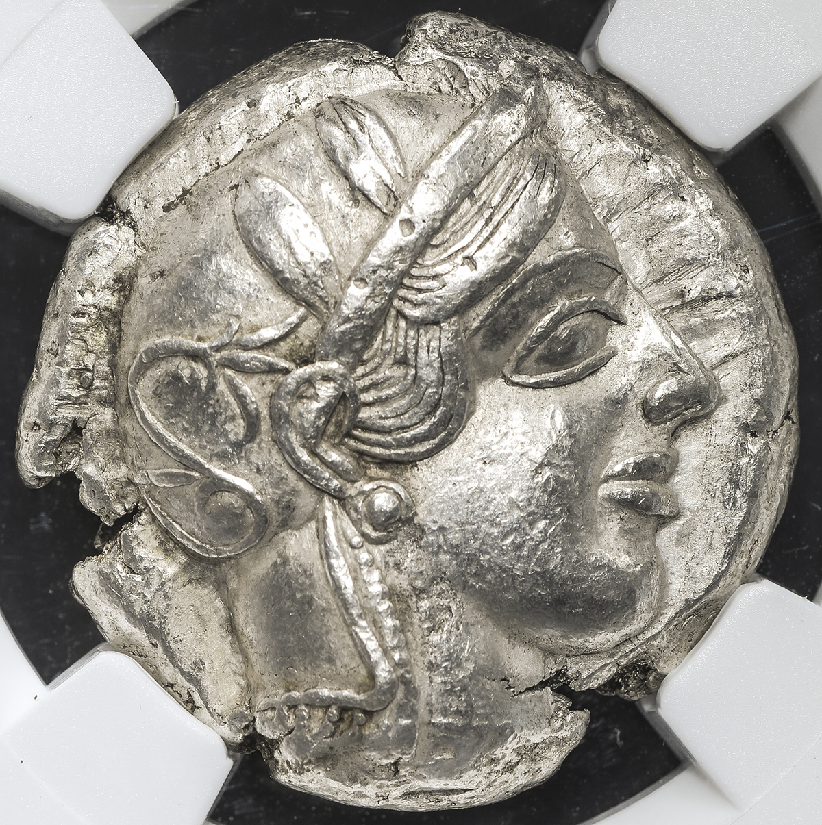 アッティカアテネ　440-404BC Ch XF アッティカアテネ 440-404BC Ch XF Attica, Athens c.440-404 BC AR