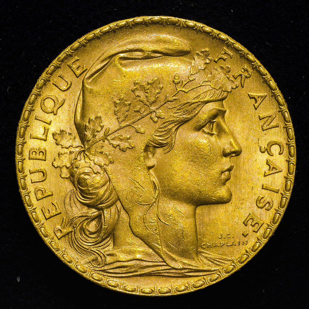 钱币博物馆 France 3rd Rep 第三共和政 1870 1940 francs 1906a Au