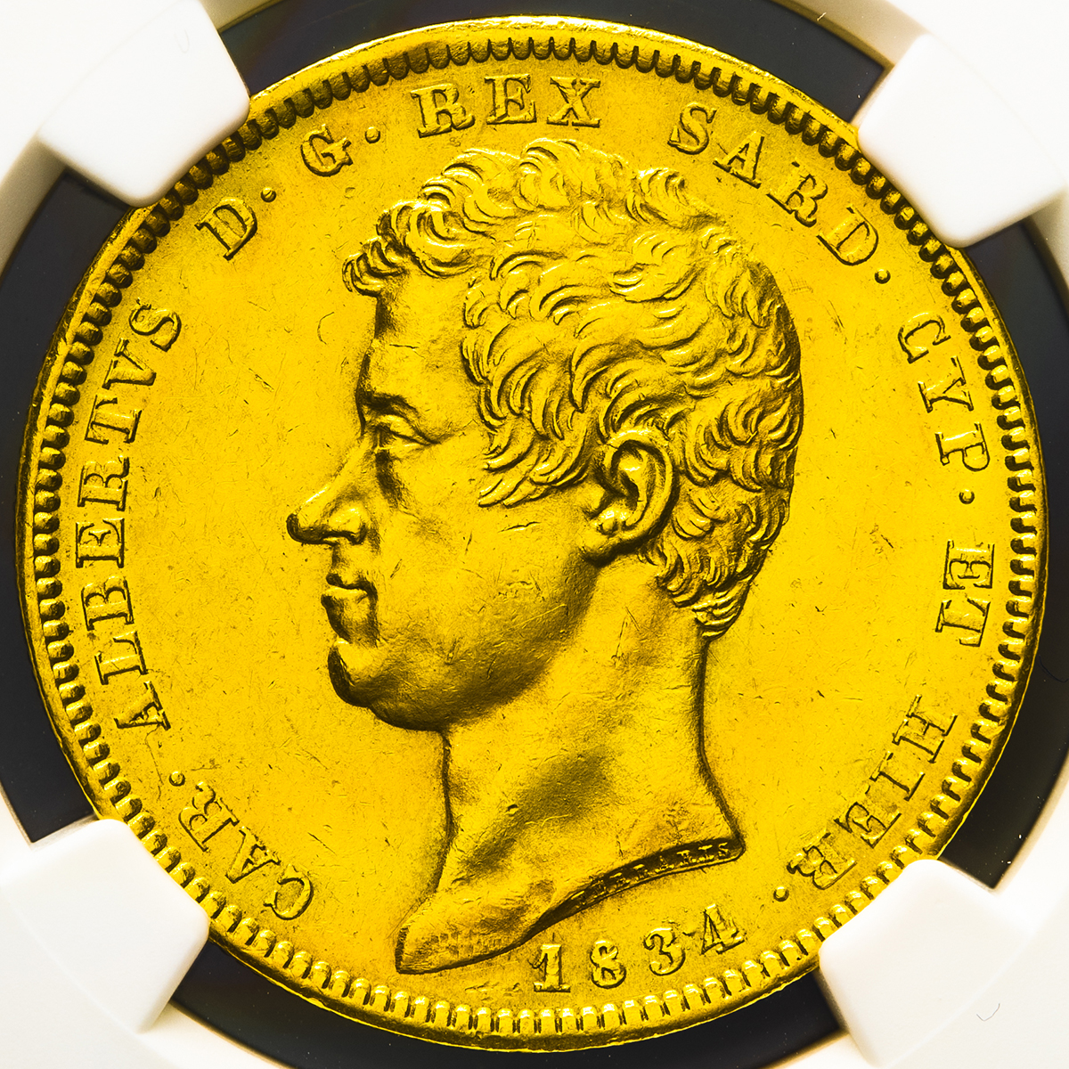 钱币博物馆 Italy Sardinia サルジニア 100lire 14p Ef