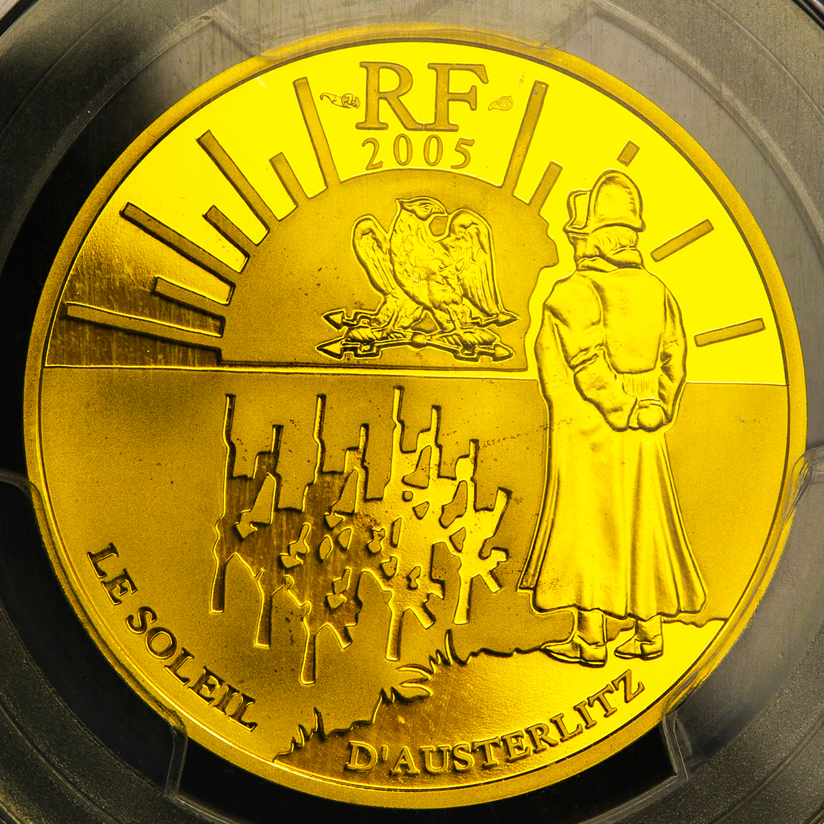 钱币博物馆 France 5th Rep 第五共和政 1958 euro In Gold 05 Proof