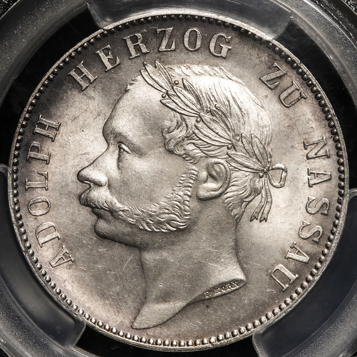 钱币博物馆 Germany Nassau ナッサウ Taler 1864 トーン Unc