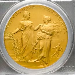 FRANCE 3rd Rep 第三共和政（1870~1940 AV Medal 1880-Dated  PCGS-SP65
