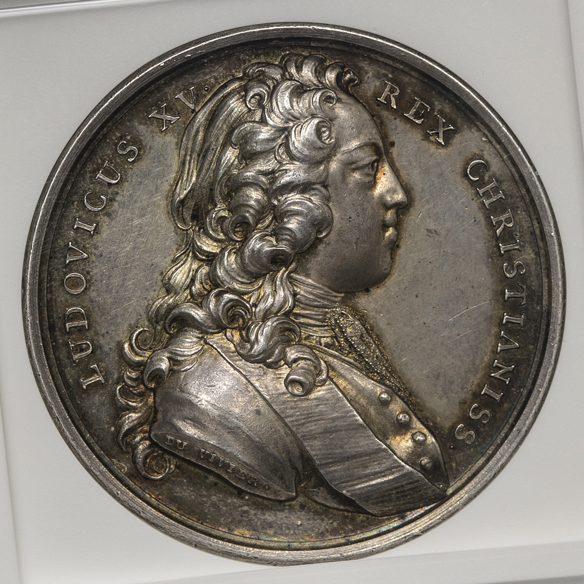 フランス ルイ15世 LOUIS XV エキュ銀貨NGC UNC DETAILS