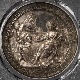 GERMANY Nurnberg ニュルンベルク AR Medal ND（1887） PCGS-SP Genuine UNC Detail“Cleaned” 洗浄 AU