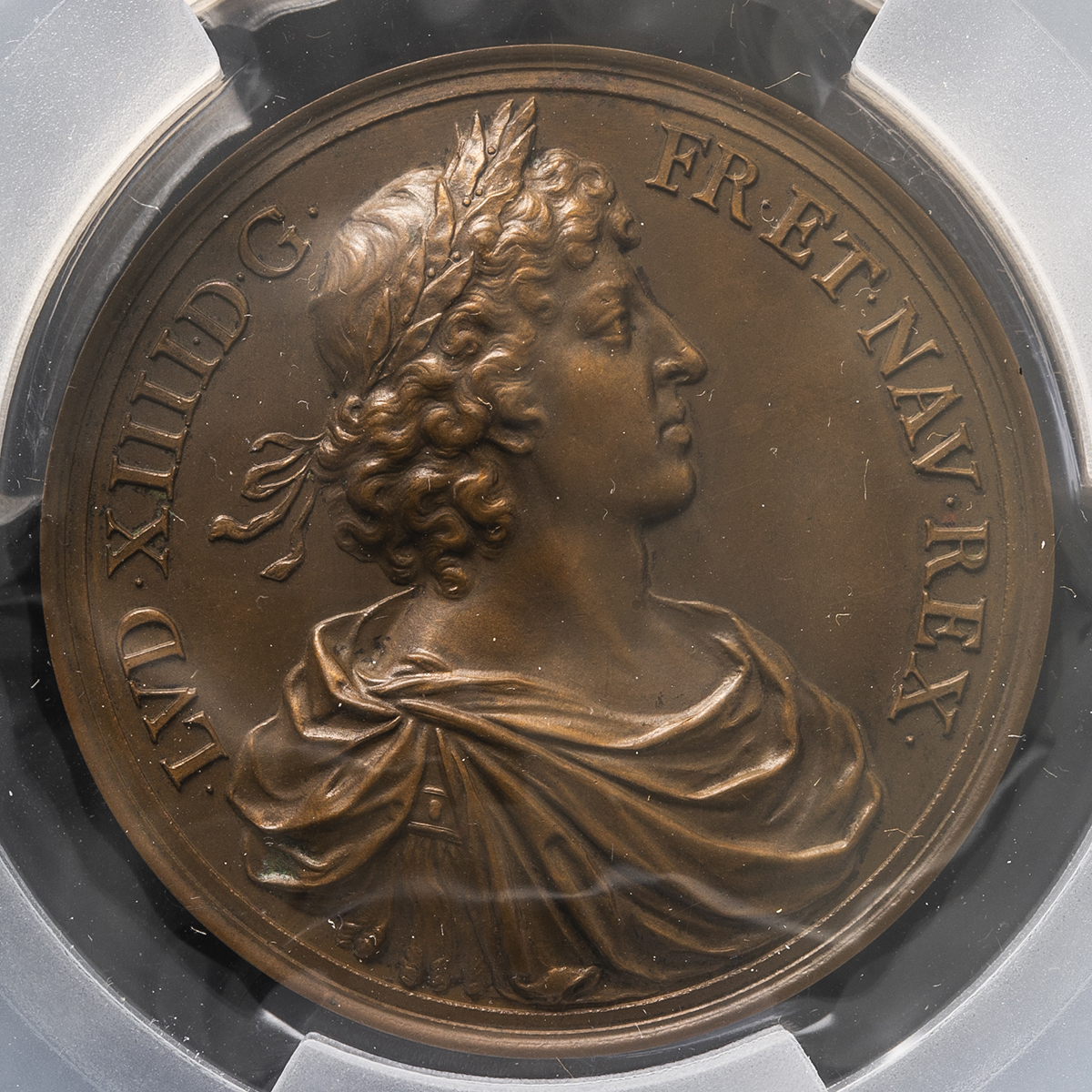 钱币博物馆| FRANCE Louis XIV ルイ14世（1643~1715） Restrike Bronze