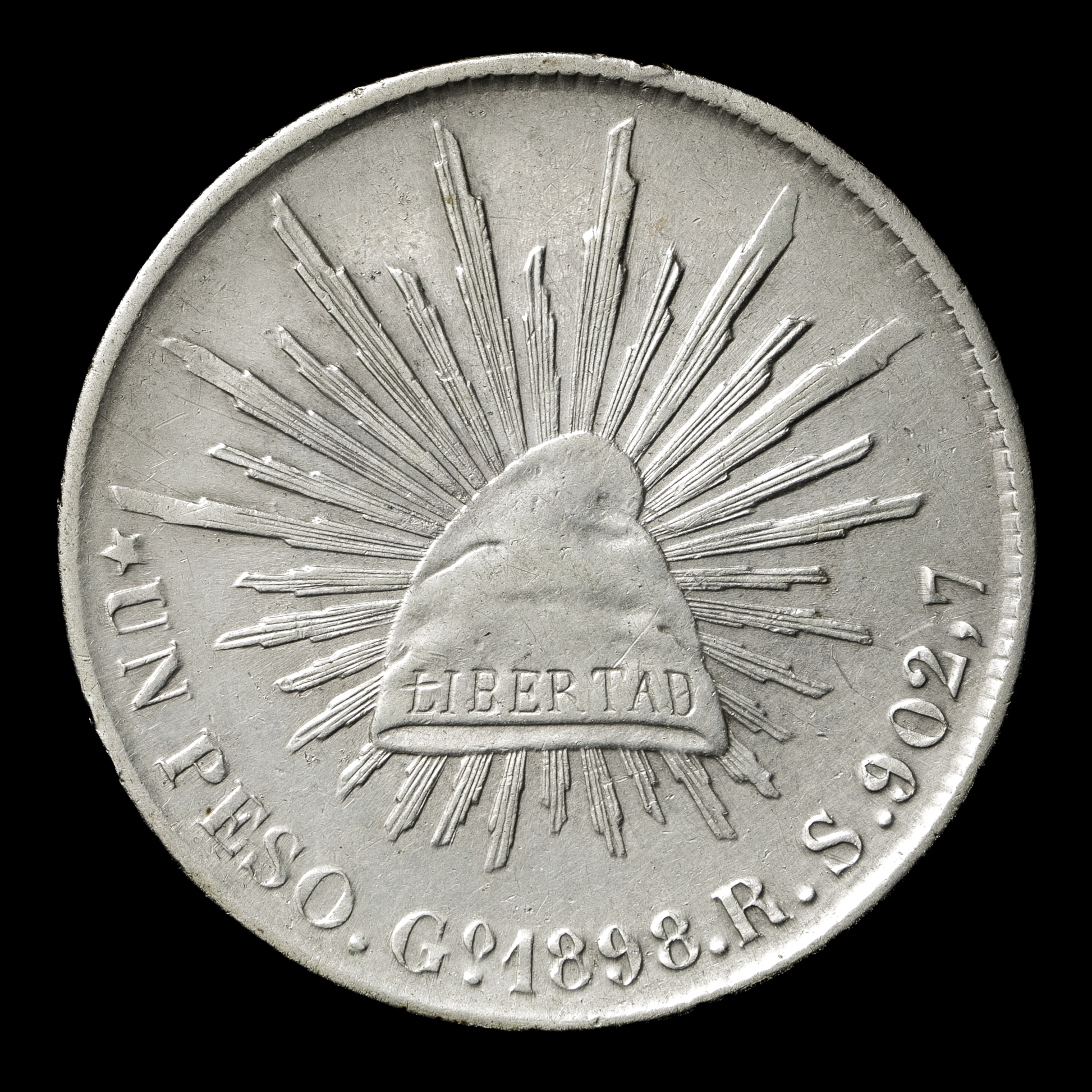 ☆メキシココインUN PESO 1898年 - コレクション