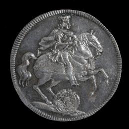 ドイツ　ザクセン　1/4　TALERS銀貨　1711年　フルードリヒ.アウグスト1世（1694-1733）　    