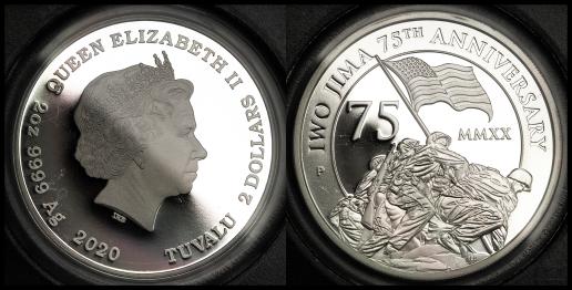 限时竞拍,TUVALU ツバル2Dollars in Silver 2020P PCGS-PR70 DCAM