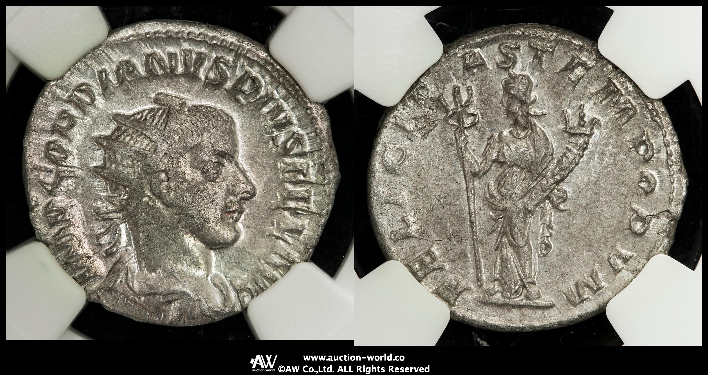 钱币博物馆 | Roman Empire ローマ帝国 AR Autoninianus Gordian III 